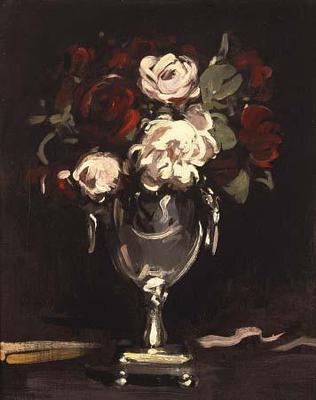 [Peploe - Red and White Roses in a Silver Urn] 