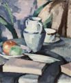 [Still Life with Vase and Books]