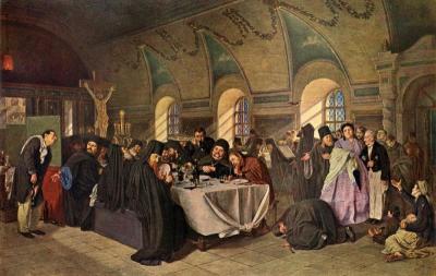 [Perov - Meal in the Monastery Refectory] 