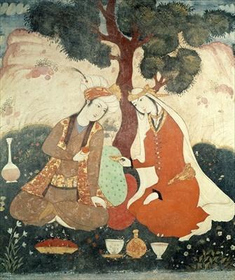 [Persian School - Scene Galante from the Era of Shah Abbas I] 