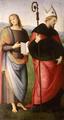 [St John the Evangelist and St Augustine of Hippo]