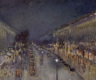 [Pissarro - The Boulevard Montmartre at Night] 