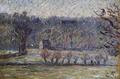 [The Cow Pasture at Bazincourt, Winter]