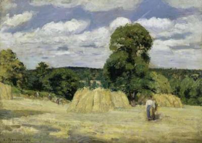 [Pissarro - Grain Harvest in Montfoucault] 
