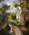 [Peasant on an Alley by a House, Pontoise]