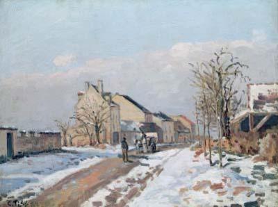 [Pissarro - The Road from Gisors to Pontoise, Snow Effect] 