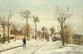 [Snowy Road, Louveciennes]