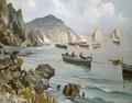 [Boats in a Rocky Cove]