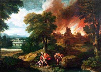 [Poussin - The Burning of Troy] 