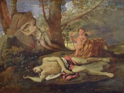 [Poussin - Echo and Narcissus, 1627] 
