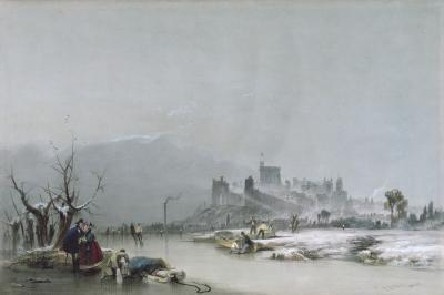 [Pyne - Windsor Castle from the Thames] 