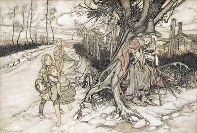 [Rackham - Children Startled by a Witch] 