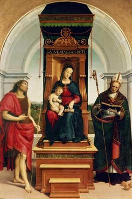 [Raphael - The Madonna and Child with St John the Baptist and St Nicholas] 
