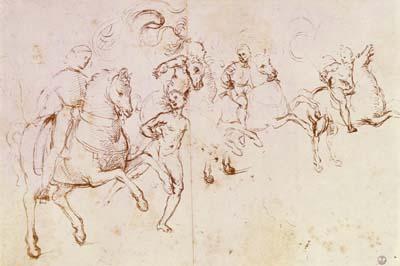 [Raphael - Study of Four Horsemen] 