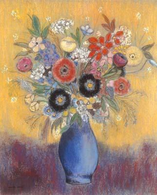 [Redon - Flowers in a Blue Vase] 