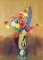 [Wild Flowers in a Long-Necked Vase]
