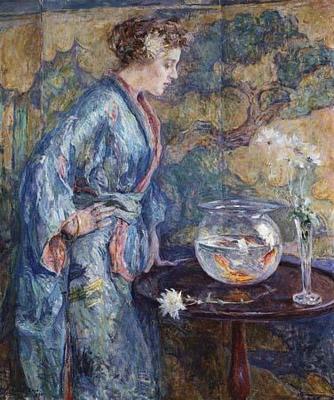 [Reid - Girl in Blue Kimono] 