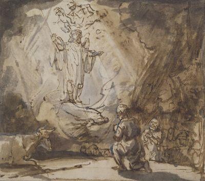 [Rembrandt - Annunciation to the Shepherds] 