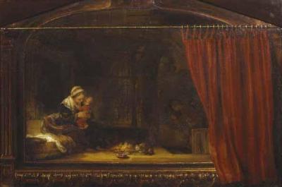 [Rembrandt - The Holy Family with the Curtain] 