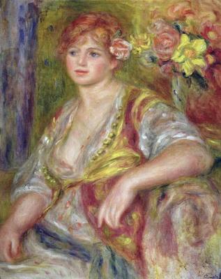 [Renoir - Blonde Woman with a Rose] 
