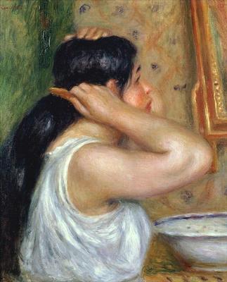 [Renoir - Girl Combing her Hair] 