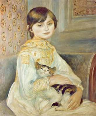 [Renoir - Julie Manet with Cat] 