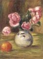 [Vase of Roses and Orange]
