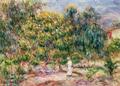 [The Woman in White in the Garden of Les Colettes]
