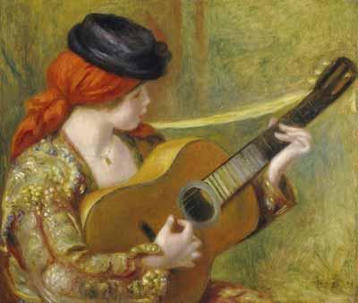 [Renoir - Young Spanish Woman with a Guitar] 