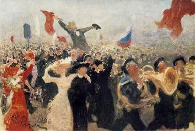 [Repin - Demonstration of 17 October 1905 (Study)] 