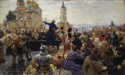 [Repin - Minin's Appeal to the People of Nizhny Novgotod in 1611] 