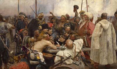 [Repin - Reply of the Zaporozhian Cossacks] 