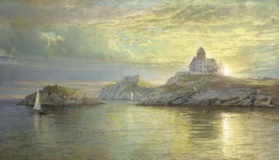 [Richards - Harbor Entrance on Bull Point, Newport] 