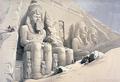 [Colossal Figures in front of Great Temple of Aboo-Simbel]