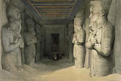 [Roberts - Interior of the Great Temple of Aboo-Simbel] 