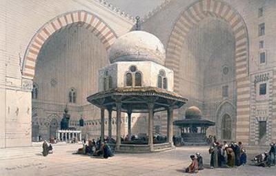 [Roberts - Interior of Mosque of Sultan Hassan] 
