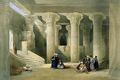 [Interior of the Temple of Esne in Upper Egypt]