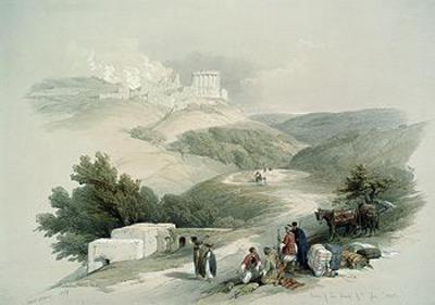 [Roberts - Ruins of the Church of St John, Sabaste] 