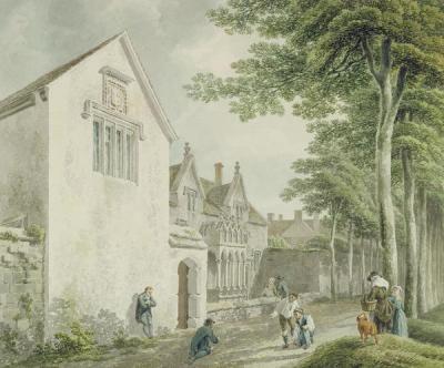 [Rooker - Alms Houses in St Cuthbert's Churchyard, Wells] 