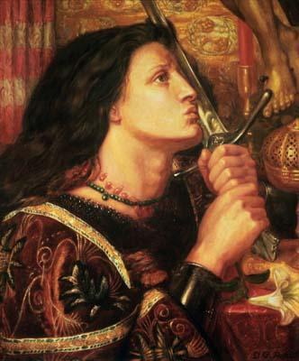 [Rossetti - Joan of Arc Kissing the Sword] 