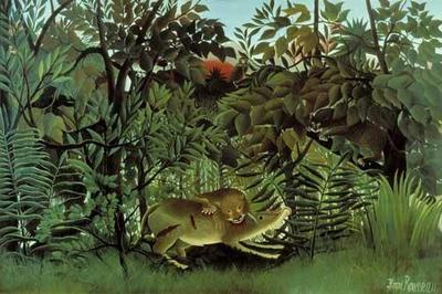 [Rousseau - Lion Devouring its Prey] 