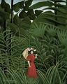 [Woman in Red in the Forest]