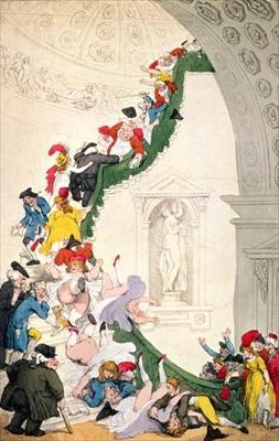[Rowlandson - The Exhibition Stare Case] 