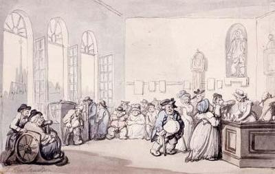 [Rowlandson - The Pump Room, from 'The Comforts Of Bath'] 