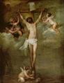 [Christ Attended by Angels holding Chalices]