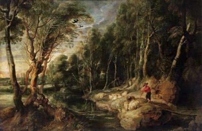 [Rubens - A Shepherd with his Flock in a Woody Landscape] 