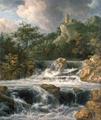 [Waterfall with Watchtower]