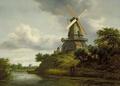 [Windmill by a River]