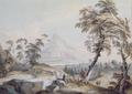 [Italianate Landscape with Travellers]