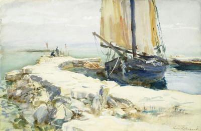 [Sargent - Above Lake Garda, at San Vigilio] 